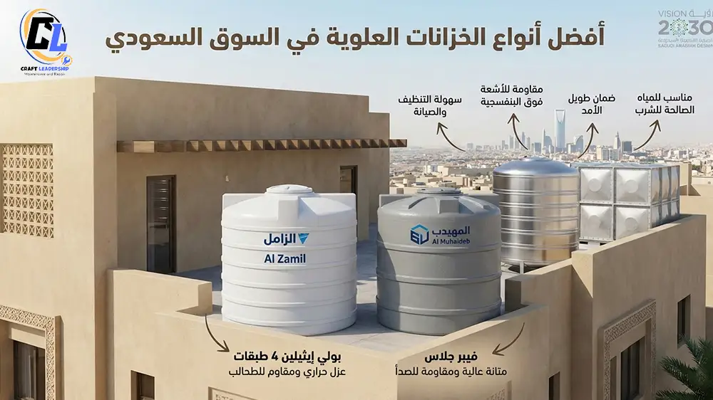 افضل انواع الخزانات العلوية فى السعودية