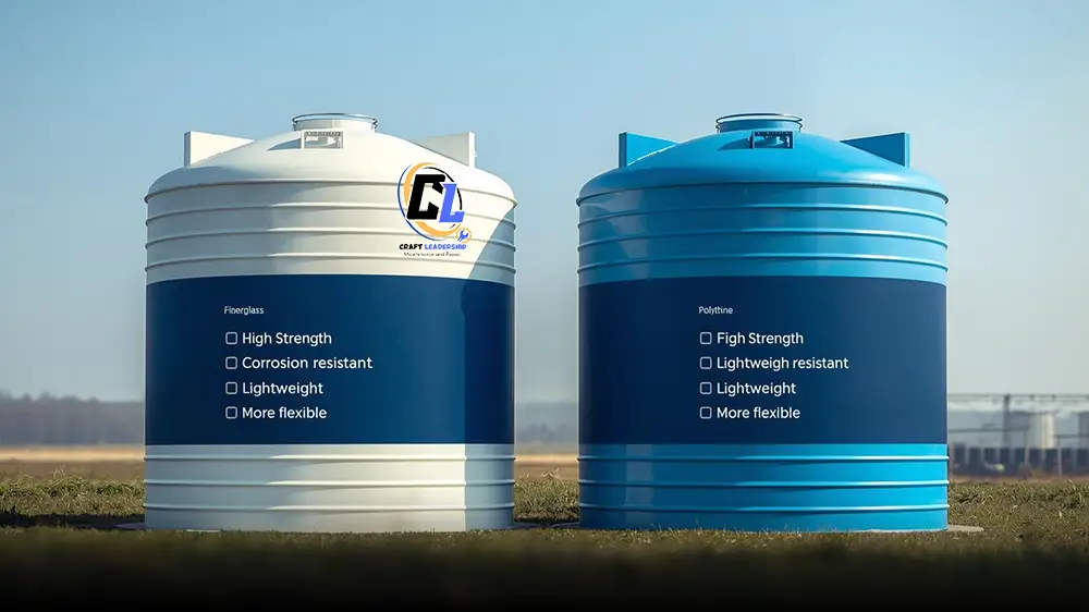 مقارنة بين خزانات الفيبر جلاس والبولي إيثيلين