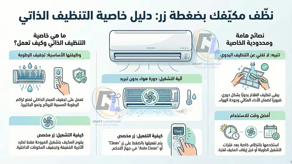 تنظيف مكيف السبلت بالريموت