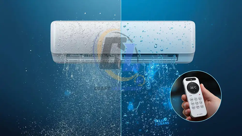 تنظيف مكيف السبلت بالريموت