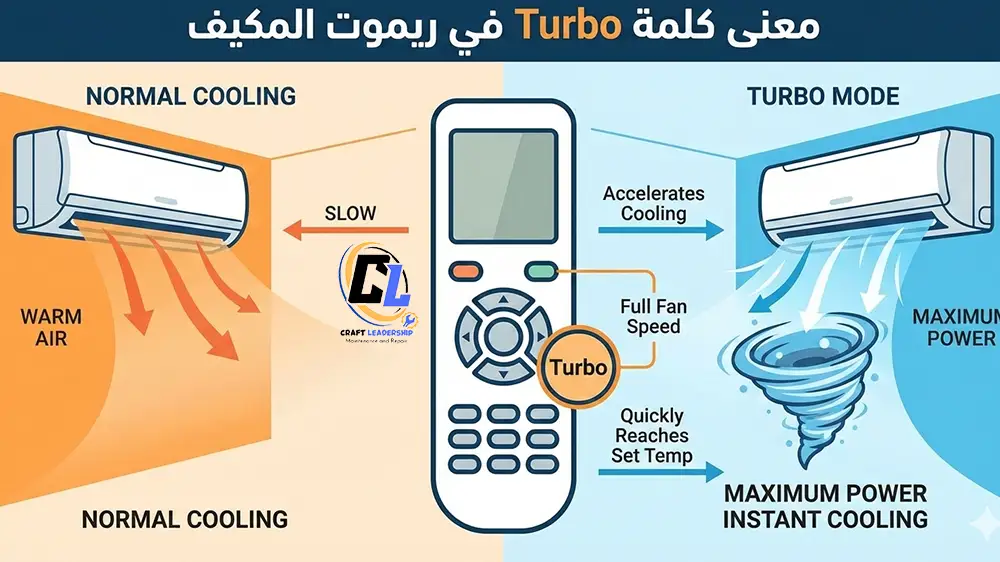 معنى كلمة Turbo في ريموت المكيف